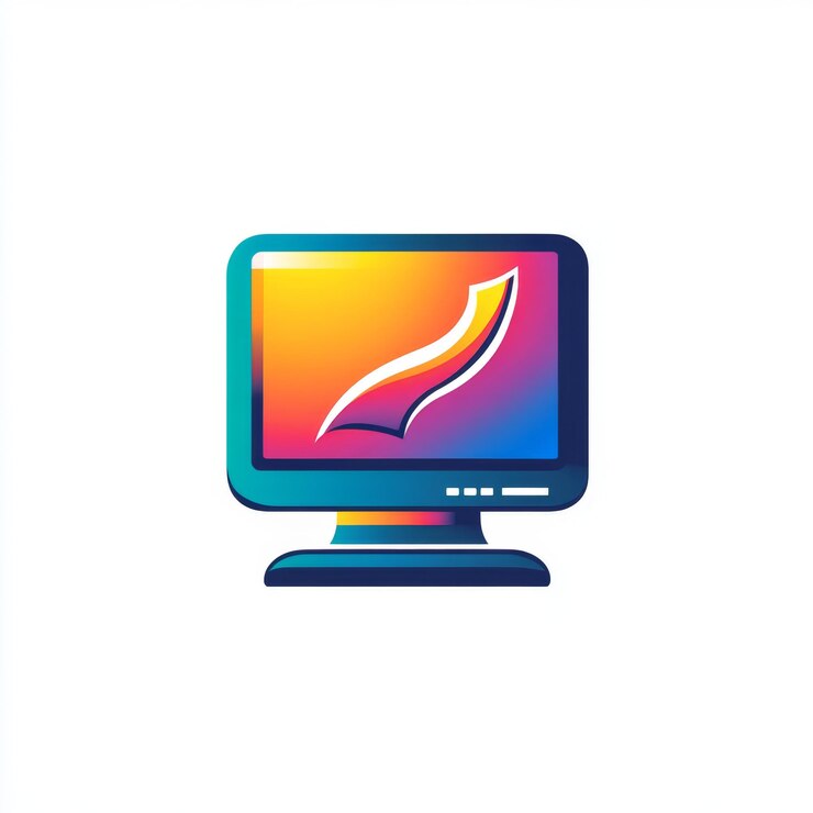 Foto nuevo logotipo muy detallado sobre un fondo blanco