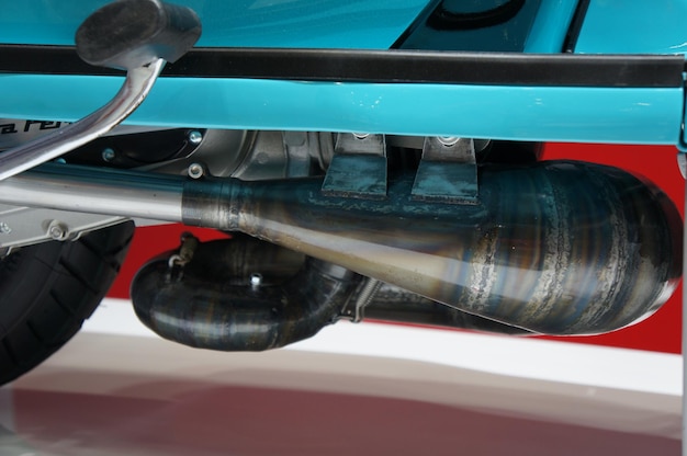 Nuevo tubo de escape para motocicleta, motor de 2 tiempos.