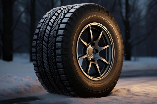 Nuevos neumáticos de invierno para automóviles Generate Ai