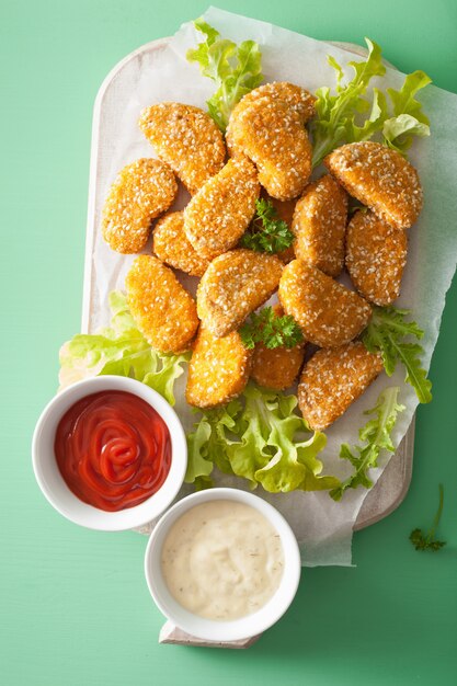 Nuggets de soja vegana