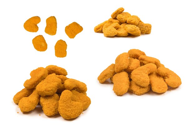 Nuggets isolados em um fundo branco