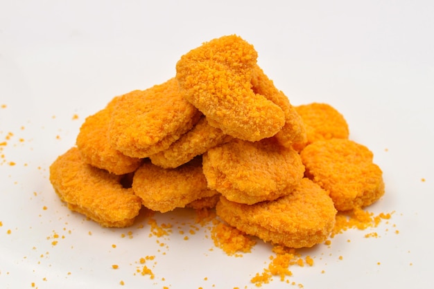 Nuggets isolados em um fundo branco