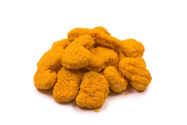 Nuggets isoliert auf weißem Hintergrund