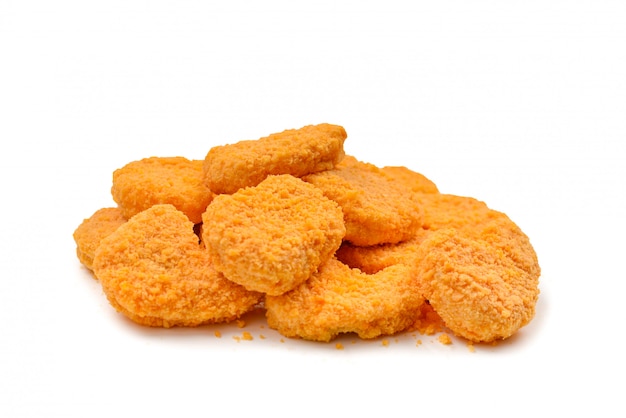 Foto nuggets lokalisiert auf einem weißen hintergrund.