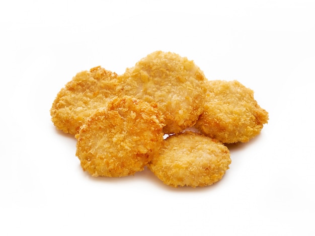 Nuggets de pollo fritos y crujientes