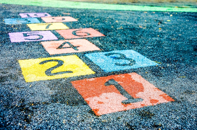 Número no parque infantil