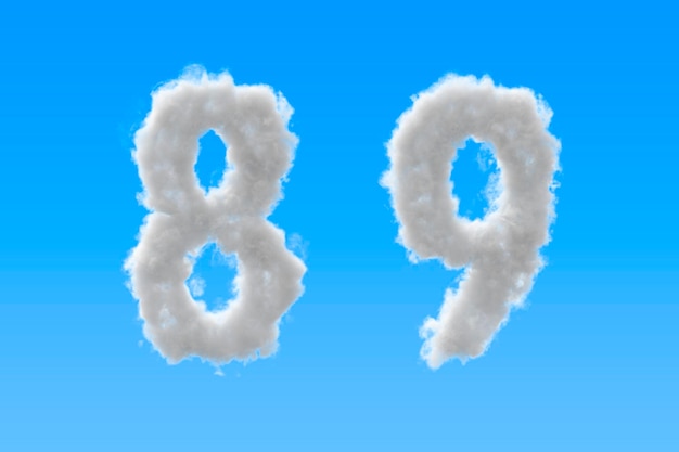 Número de nubes 8 y 9