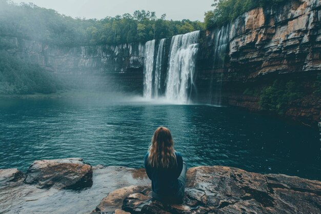 Foto numerosas cascadas ofrecen un pintoresco telón de fondo para la exploración