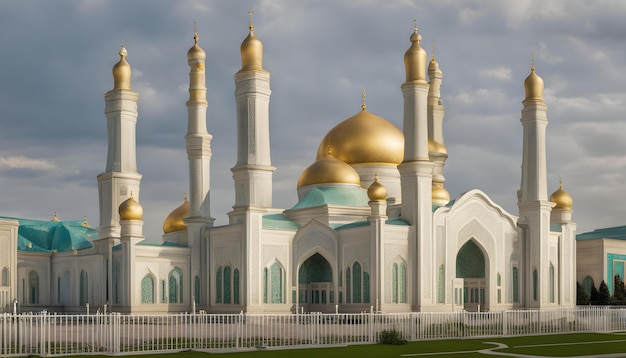 Nursultan Astana Kasachstan die Hazrat Sultan Moschee in Nursultan Kasachstan