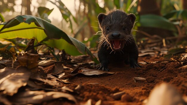 Foto la nutria de río