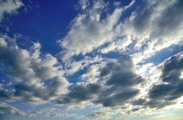 Nuvem, azul, céu, parede