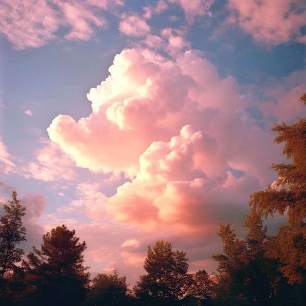 Foto nuvem contra o céu