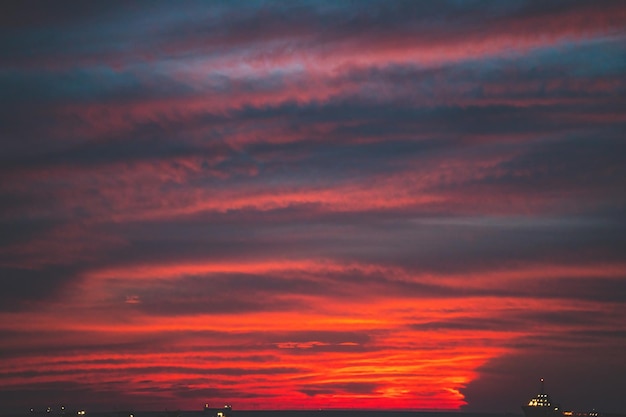 Nuvem de fundo verão Nuvem verão Nuvem de céu cinematográfico Céu natural bonito e cinematográfico fundo de textura do pôr do sol