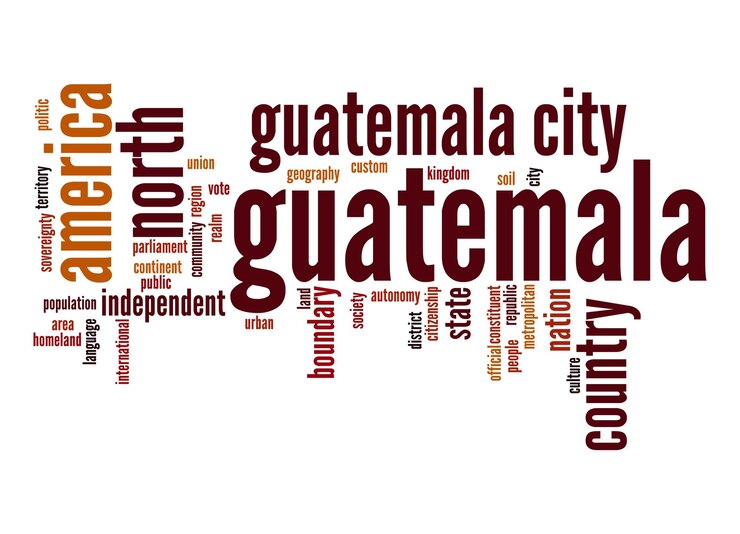 Foto nuvem de palavras da guatemala