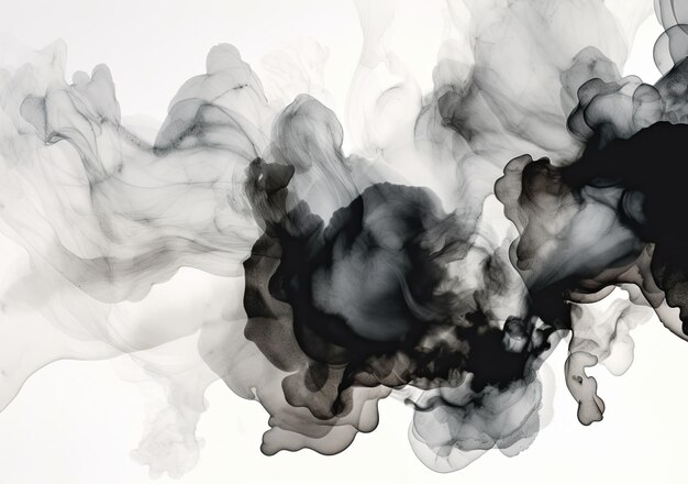 Nuvem de textura de tinta líquida preta