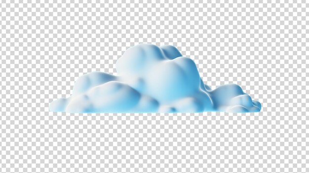 Nuvem isolada em fundo transparente