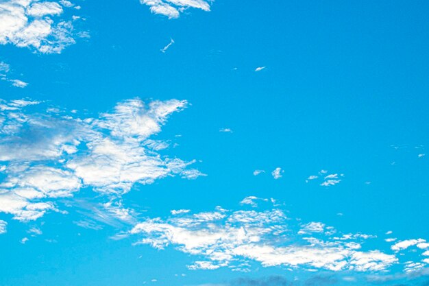 Nuvem muscular Nuvem Cumulus Cirros contra o céu azul