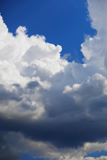Foto nuvens altas no céu de verão fundo do céu observações meteorológicas do céu