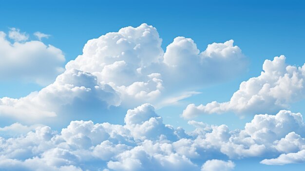 Foto nuvens brancas e céu azul papel de parede uhd