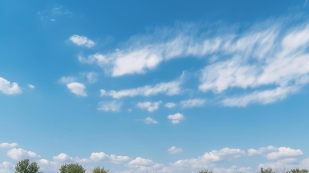 Nuvens brancas no céu