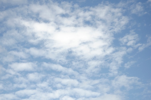 Nuvens, com, céu azul