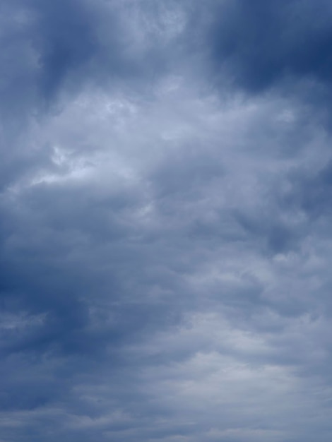 Nuvens de chuva no céu