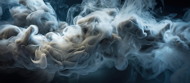 Nuvens de fumaça de marfim Imagem gerada por IA