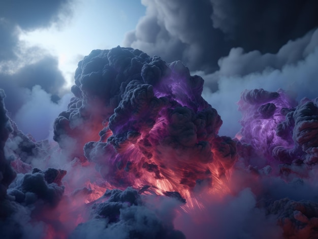 Nuvens de lava generativa ai