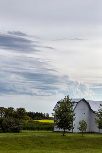 Foto nuvens de tempestade da pradaria, canadá