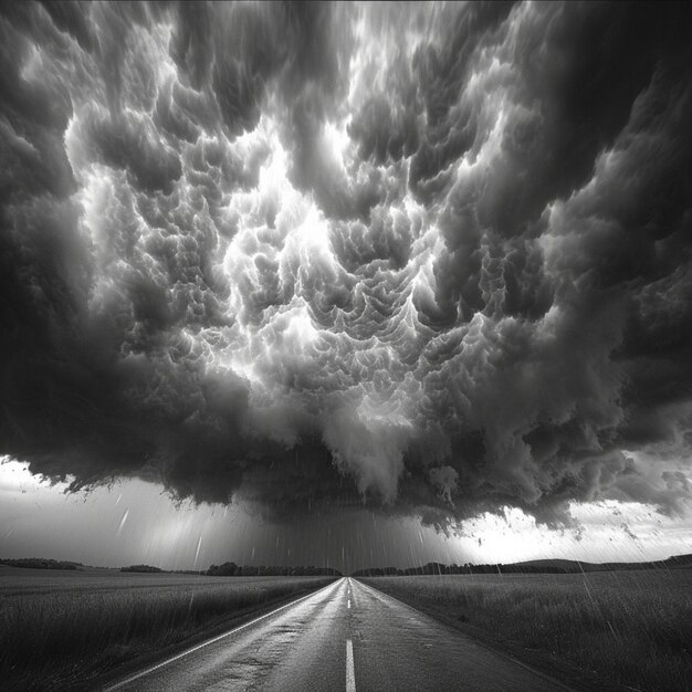 Nuvens de tempestade dramáticas