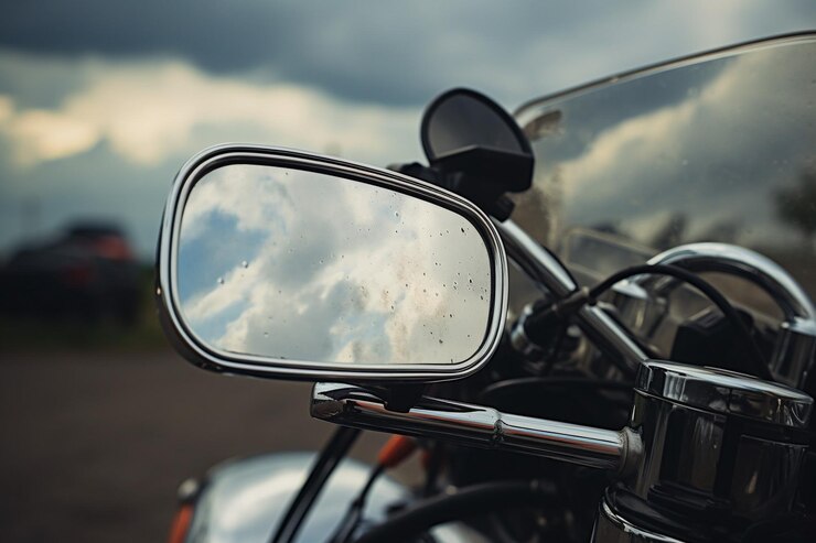 Foto nuvens de tempestade refletidas num par de óculos de sol