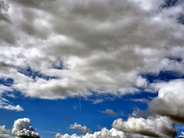 Nuvens de verão no fundo do céu