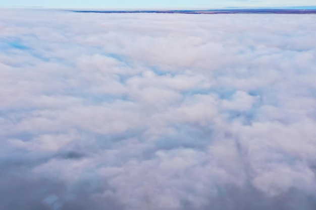 nuvens drone vista pôr do sol abstrato aéreo