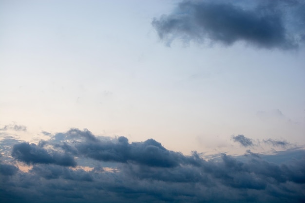 Nuvens escuras no céu