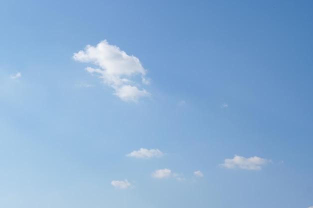 Nuvens no céu azul