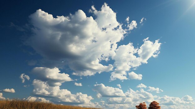 nuvens no céu