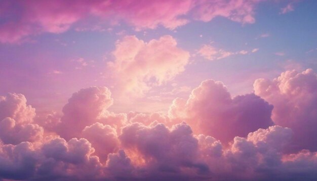 Nuvens sonhadoras pastel