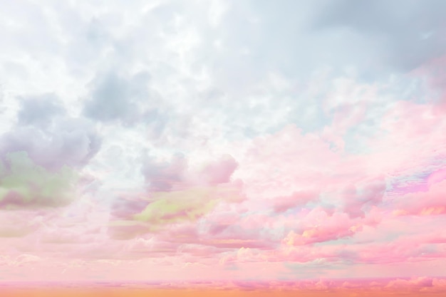 nuvens tonalidade aquarela, nuvens rosa fundo gradiente céu, atmosfera ar liberdade