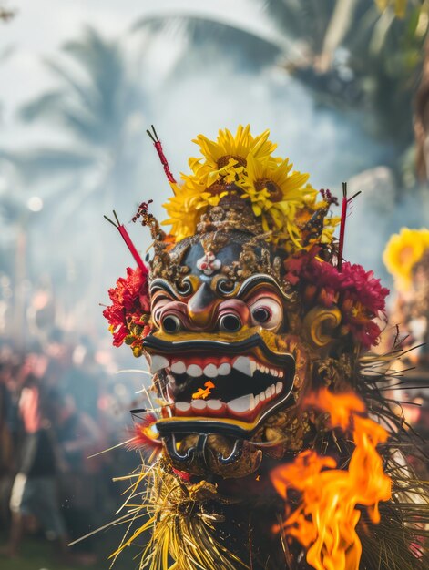 Foto nyepi celebração indonésia do estilo de vida e do silêncio