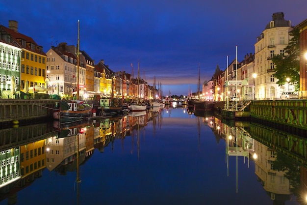 Nyhavn in Kopenhagen Dänemark