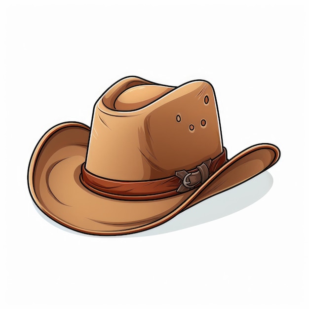 O acessório exclusivo do Lone Ranger, um chapéu de cowboy de desenho animado, revelado sem fundo