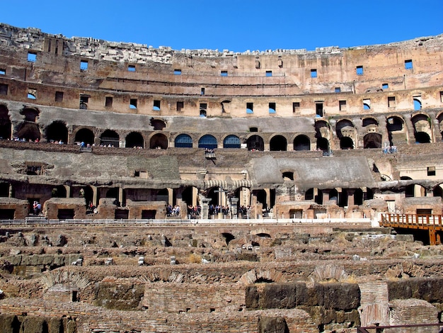 O antigo coliseu em roma itália