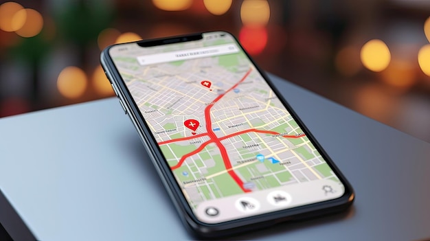 O aplicativo de navegação GPS apresenta um design amigável que transforma o dispositivo em um navegador poderoso Seus controles intuitivos de mapeamento preciso Gerado por IA