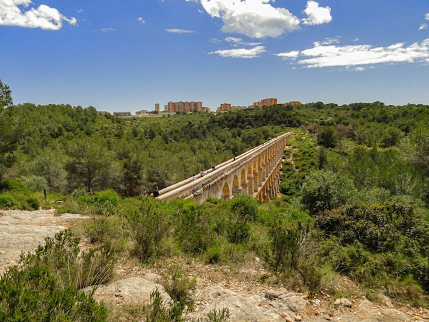 O Aqueduto de Ferreres, Tarragona, Catalunha, Espanha