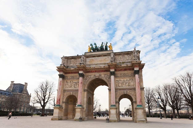 O Arco do Triunfo do Carrossel em Paris