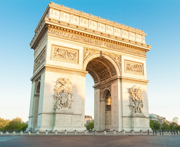 O arco do triunfo paris frança