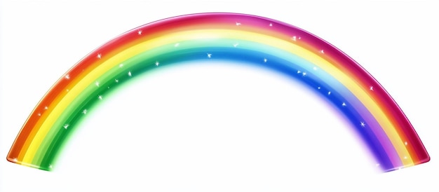 O arco-íris vibrante, um símbolo de esperança e alegria