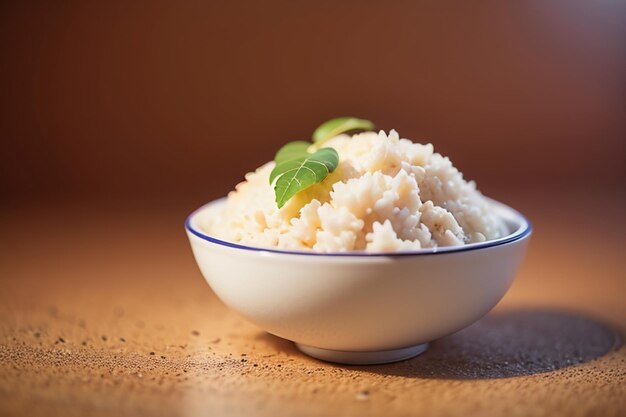 Foto o arroz branco é o alimento favorito dos chineses. comem arroz no pequeno-almoço, almoço e jantar quando têm fome.