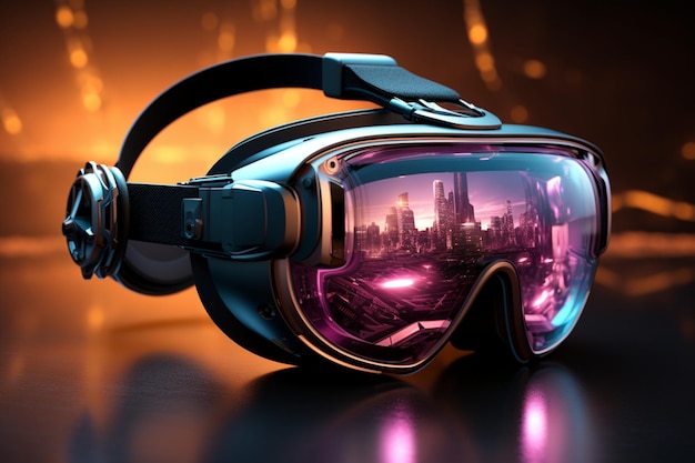 O avançado fone de ouvido VR de imersão emerge como um gadget futurista para realidades digitais