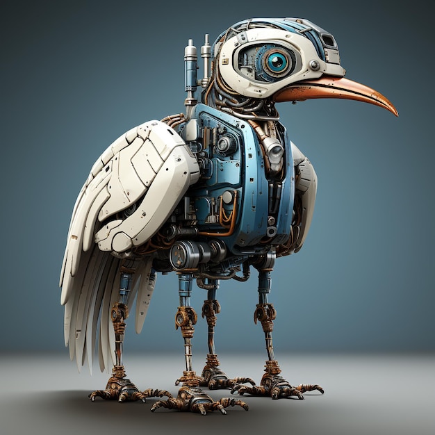 O avestruz robótico 3D